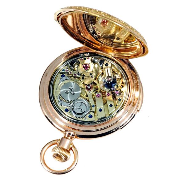 German 14k rose gold quarter repeating watch Circa 1877 German 14k rose gold quarter repeating watch Circa 1877
