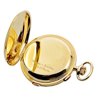Swiss gold split seconds chronograph watch Circa 1900