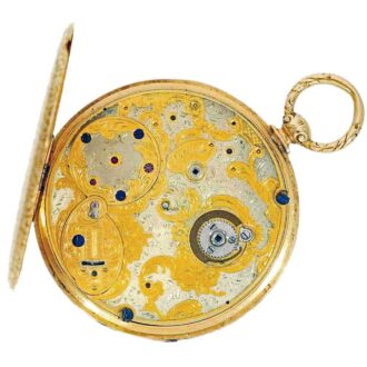Swiss pocket watch with ultraflat Bagnolet calibre Circa 1830