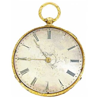 Swiss pocket watch with ultraflat Bagnolet calibre Circa 1830
