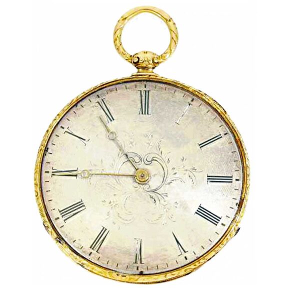 Swiss pocket watch with ultraflat Bagnolet calibre Circa 1830 Swiss pocket watch with ultraflat Bagnolet calibre Circa 1830