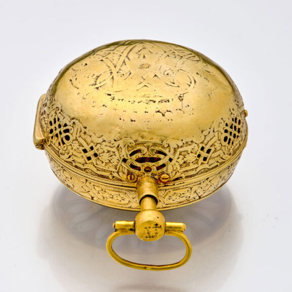 French gilt quarter repeating verge Oignon pocket watch Circa 1715 French gilt quarter repeating verge Oignon pocket watch Circa 1715