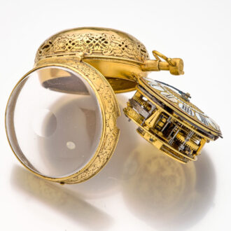 French gilt quarter repeating verge Oignon pocket watch Circa 1715
