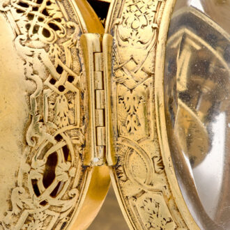French gilt quarter repeating verge Oignon pocket watch Circa 1715