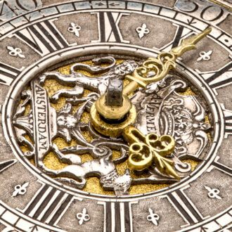 Interesting Dutch watch with date and champlevé dial Circa 1710 Interesting Dutch watch with date and champlevé dial Circa 1710