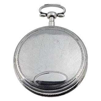 A Swiss oversized silver verge pocket watch circa 1790