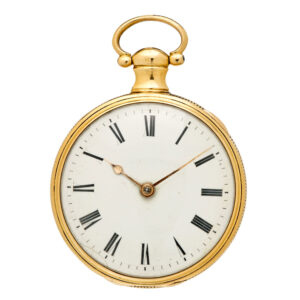 English 18K gold watch with rack lever escapement Circa 1812