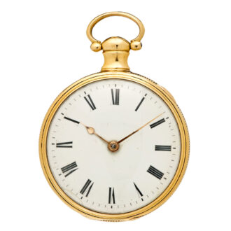 English 18K gold watch with rack lever escapement Circa 1812