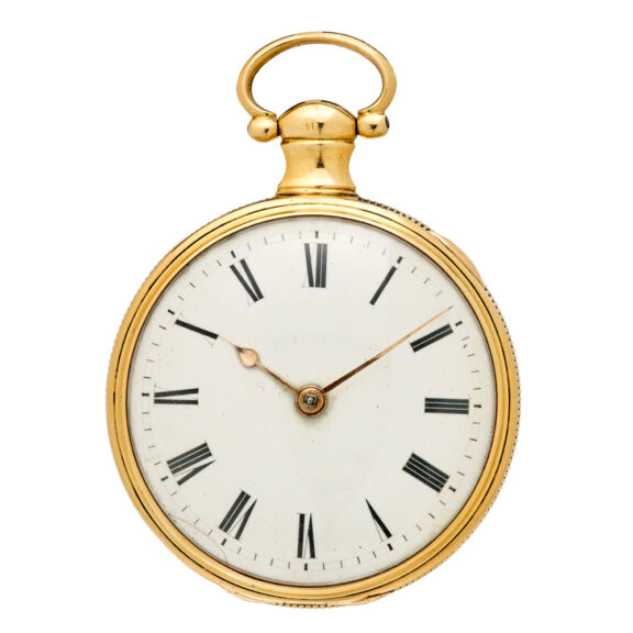 English 18K gold watch with rack lever escapement Circa 1812 English 18K gold watch with rack lever escapement Circa 1812