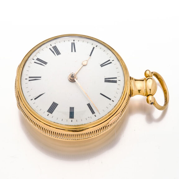 English 18K gold watch with rack lever escapement Circa 1812 English 18K gold watch with rack lever escapement Circa 1812