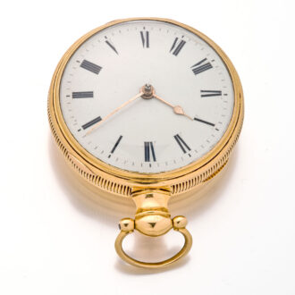English 18K gold watch with rack lever escapement Circa 1812