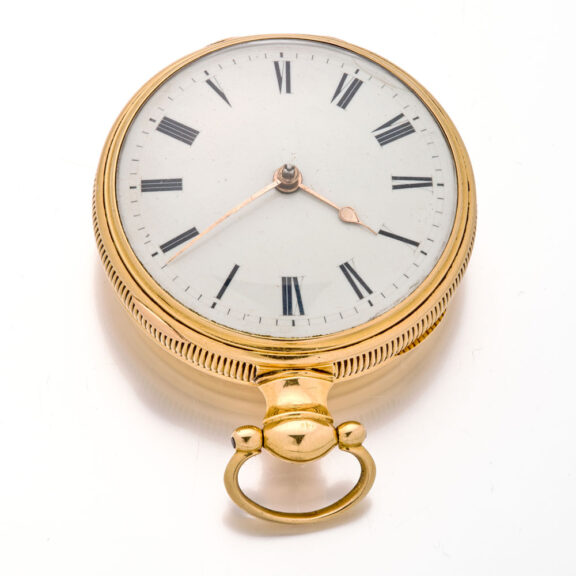 English 18K gold watch with rack lever escapement Circa 1812 English 18K gold watch with rack lever escapement Circa 1812