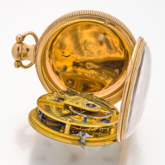 English 18K gold watch with rack lever escapement Circa 1812
