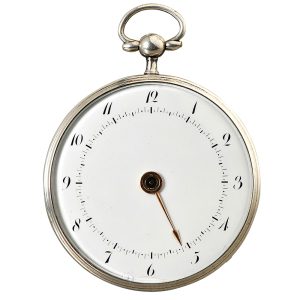 French one-handed silver verge pocket watch Circa 1850