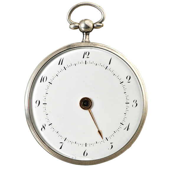French one-handed silver verge pocket watch Circa 1850