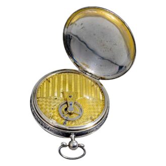 French one-handed silver verge pocket watch Circa 1850