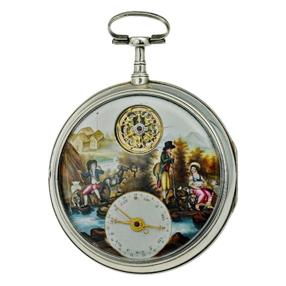 Unusual French watch with Debaufre escapement Circa 1800 Unusual French watch with Debaufre escapement Circa 1800