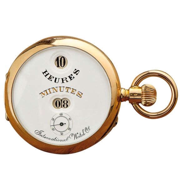 Swiss watch with digital hours and minutes Circa 1885