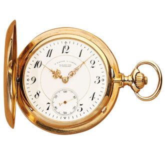 German 18k rose gold Glashütte pocket watch Circa 1903