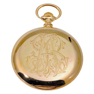 German 18k rose gold Glashütte pocket watch Circa 1903