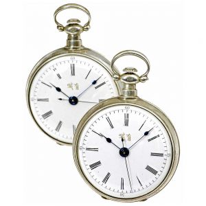 Swiss rare pair of pocket watches for the Chinese market Circa 1850