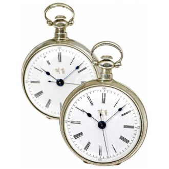 Swiss rare pair of pocket watches for the Chinese market Circa 1850