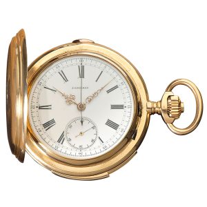 Swiss gold minute repeating chronograph watch Circa 1880