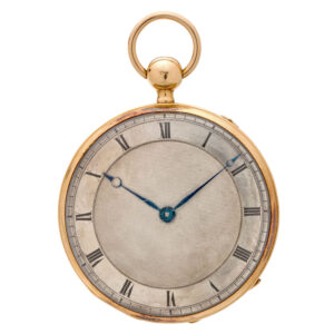 French gold quarter repeating ruby cylinder watch Circa 1825