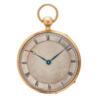 French gold quarter repeating ruby cylinder watch Circa 1825