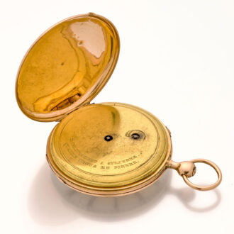 Fine French 18 carat gold quarter repeating cylinder Circa 1830