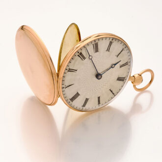 Fine French 18 carat gold quarter repeating cylinder Circa 1830
