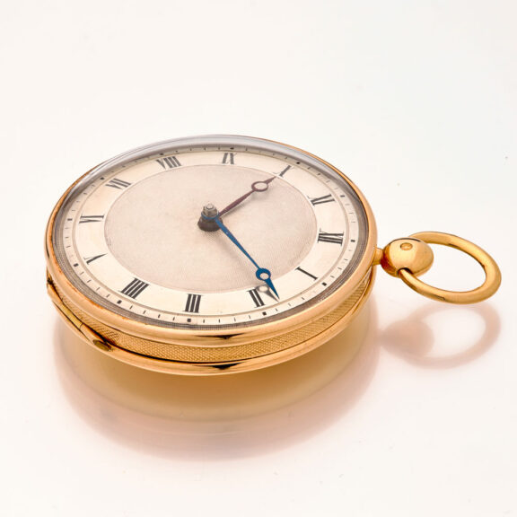 Fine French 18 carat gold keywind verge pocket watch Circa 1830 Fine French 18 carat gold keywind verge pocket watch Circa 1830