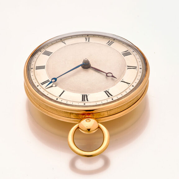 Fine French 18 carat gold keywind verge pocket watch Circa 1830 Fine French 18 carat gold keywind verge pocket watch Circa 1830