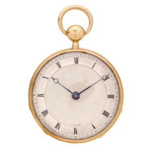 Fine French gold quarter repeating pocket watch Circa 1835