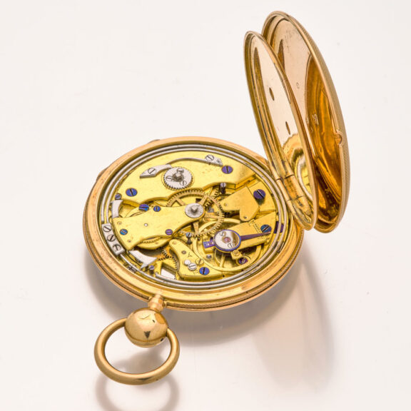 Fine French gold quarter repeating pocket watch Circa 1835 Fine French gold quarter repeating pocket watch Circa 1835