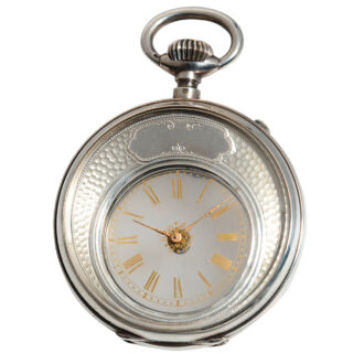 Swiss mystery watch in a silver double sided case Circa 1885