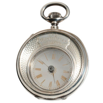 Swiss mystery watch in a silver double sided case Circa 1885