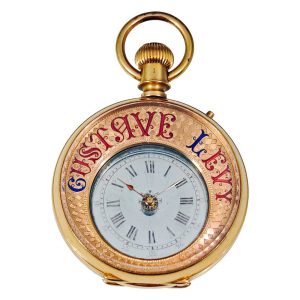 Very rare Swiss gold double sided mystery watch Circa 1890