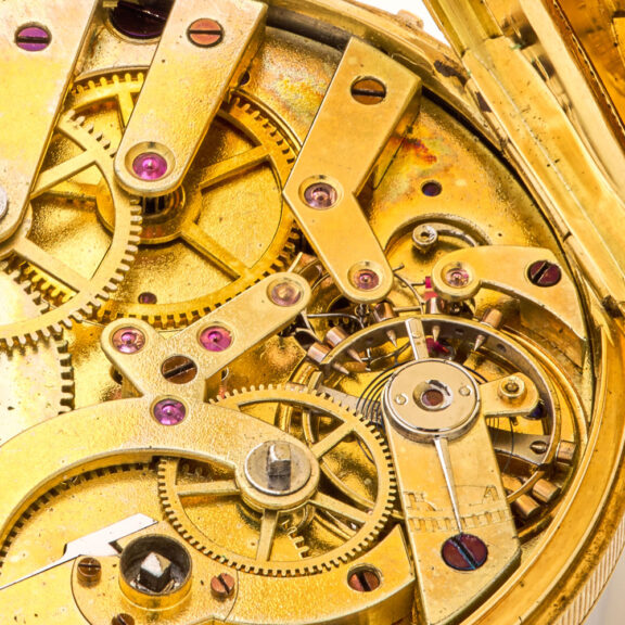 French watch with two time zones and centre seconds Circa 1860 French watch with two time zones and centre seconds Circa 1860