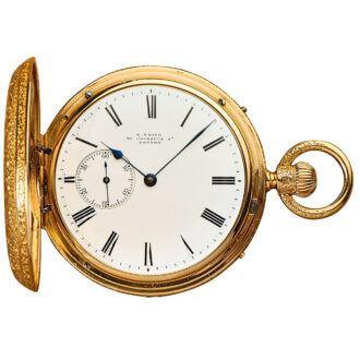 English hunting cased double sided chronometer Circa 1867