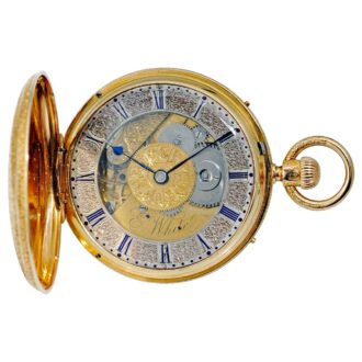 English hunting cased double sided chronometer Circa 1867