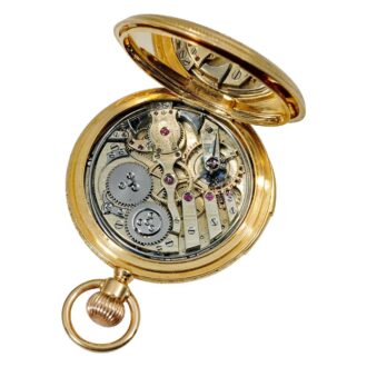 Swiss quarter repeating half hunting cased watch Circa 1900 Swiss quarter repeating half hunting cased watch Circa 1900