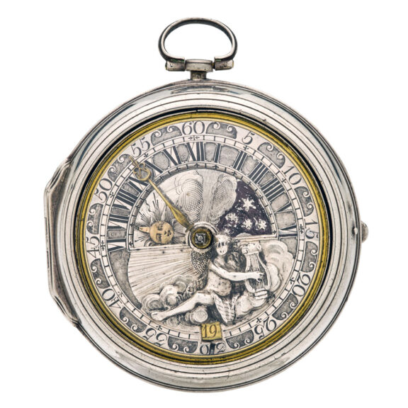Very rare Dutch silver single-handed verge watch Circa 1730 Very rare Dutch silver single-handed verge watch Circa 1730