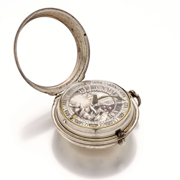Very rare Dutch silver single-handed verge watch Circa 1730 Very rare Dutch silver single-handed verge watch Circa 1730