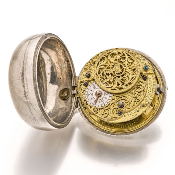 Very rare Dutch silver single-handed verge watch Circa 1730 Very rare Dutch silver single-handed verge watch Circa 1730