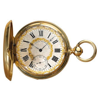 Swiss gold watch with pivoted detent escapement Circa 1850