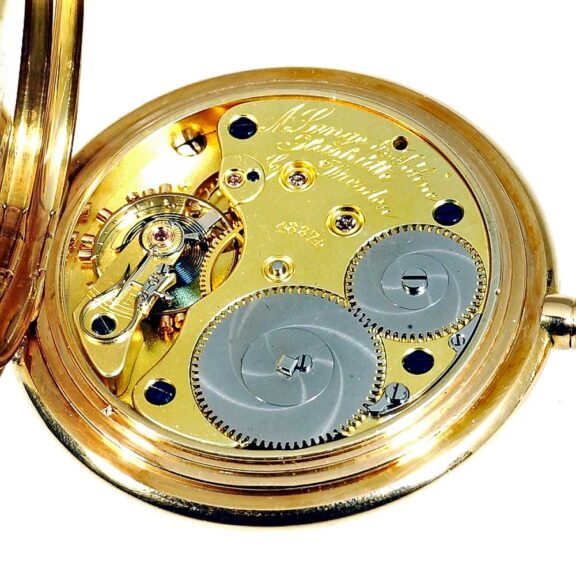 German 18k rose gold Glashütte pocket watch Circa 1905 German 18k rose gold Glashütte pocket watch Circa 1905