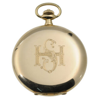 German gold hunting cased watch in original box Circa 1930