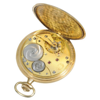 German gold hunting cased watch in original box Circa 1930