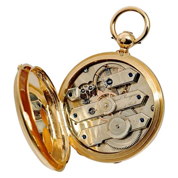 Swiss gold decorative precision pocket watch Circa 1871 Swiss gold decorative precision pocket watch Circa 1871